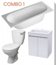 Lecico neon box, cabinet and basin with 1700 bath