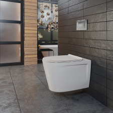 Lecico zambezi combo with cistern & black flush plate