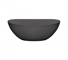 Sienna Freestanding Bath Oval 1615x805x575mm Grey