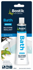 Bostik Bath Flexible Waterproof & Mould Resistant Silicone White 90ml