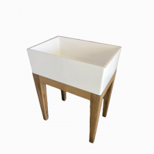 Waterflow Single Butler on Solid Ash Stand
