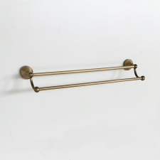 Double Towel Bar  - Antique Brass