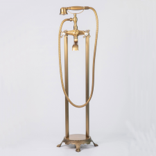 Free Standing Bath Mixer - Antique Brass