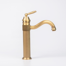 Rossco Tall Pillar Mixer - Antique Brass