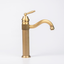 Tall Pillar Mixer - Antique Brass