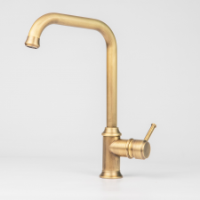 Rossco High Arch Mixer - Antique Brass
