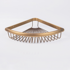 Rossco Corner Basket - Antique Brass