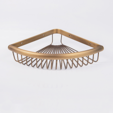 Corner Basket - Antique Brass