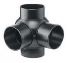 AKATHERM HDPE Drainage Multiple ball branch 2-fold 88,5° 135° (110/110m
