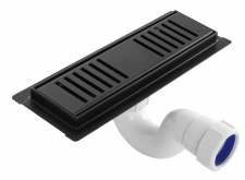 Brescia Shower Channel Black 150mm 304 S