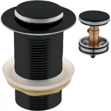 Basin Waste Brevik Popup Unslotted Brass