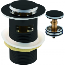 Basin Waste Brevik Popup Slotted Brass 3