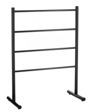 Stunning ladder rail - round 4 bar black (600 x 600mm)