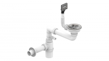 Teka New Helix Pro Plumbing Kit with Square Overflow