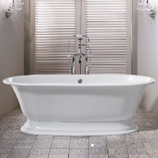 Victoria & Albert - Elwick Freestanding Dbl-Ended Bath w/Plinth & Overflow 1902x910x622mm White