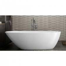 V&A Mozzano bath - no overflow  - Matt White