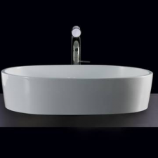 V&A Ios countertop rimless basin - Matt White