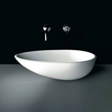 V&A Napoli 57, rimless countertop basin - Matt White
