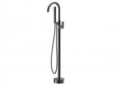Silk Gunmetal Round F/S Bath Mixer